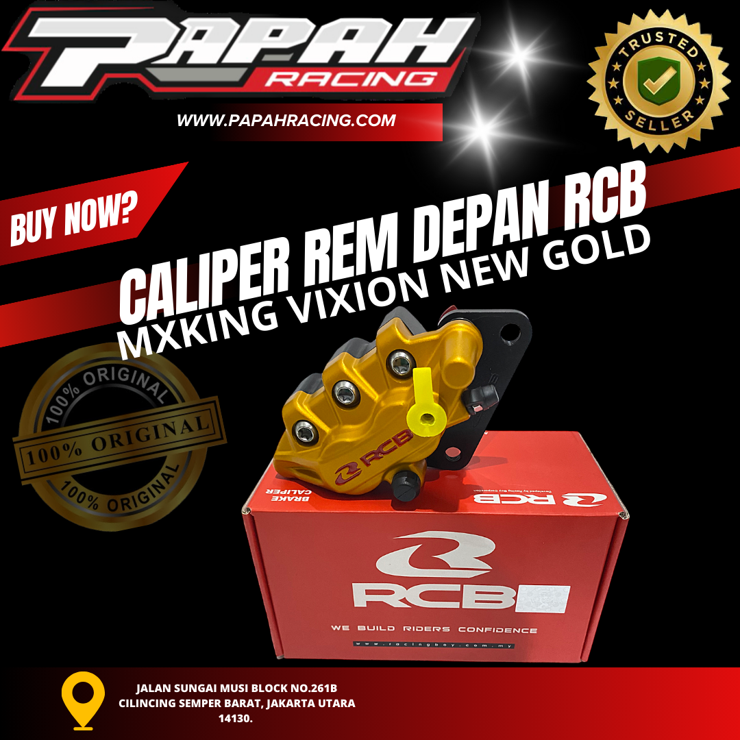 CALIPER REM DEPAN RCB MXKING VIXION NEW GOLD